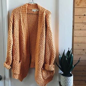 Sunflower Yellow Chunky Cardigan